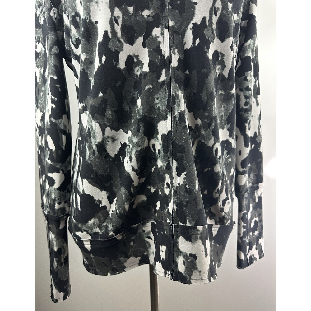 Norma Kamali Reversible Jacket Camo Pockets Full Zip Mock Neck Women's Large - Picture 9 of 16